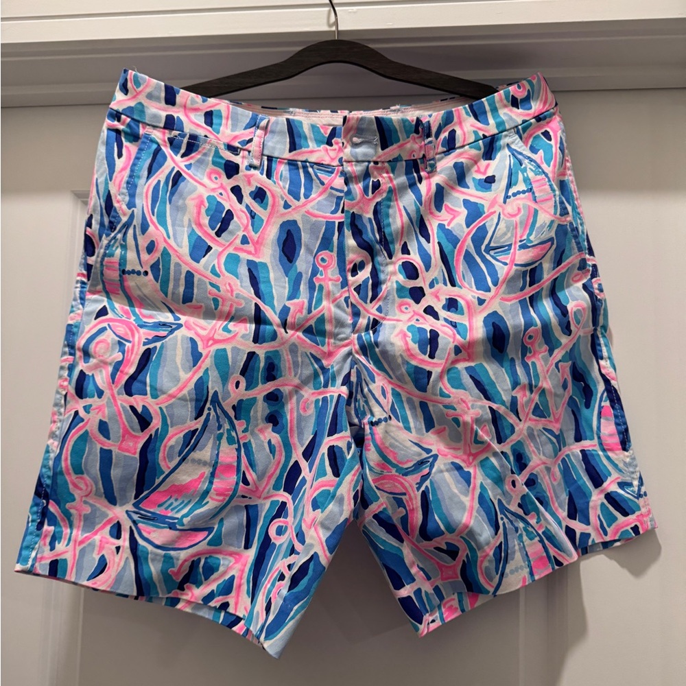 Lilly Pulitzer Pink and Blue Men's Shorts